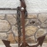 Ancla gigante. Centenaria. Cadena incluida. Impresionante. Antique anchor