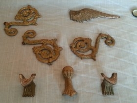 Piezas en bronce para reutilizar.