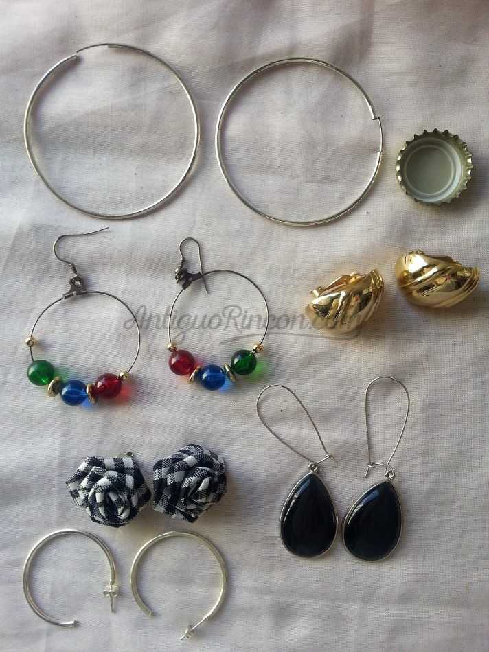 Pendientes vintage. Colección de 6 pares. preciosos Pendientes vintage. Colección de 6 pares. preciosos