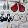 Pendientes. 6 pares diferentes. Buen estado general.