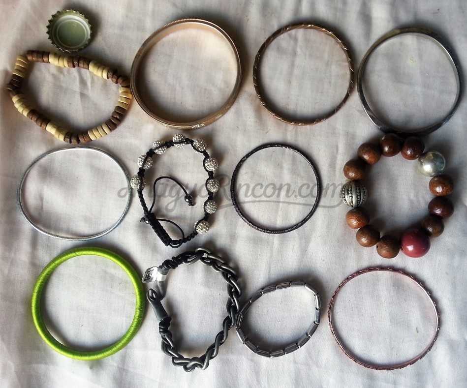 Pulseras. Bisutería vintage. Lote de 12 pulseras. Preciosas