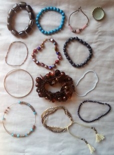 Bisutería. PULSERAS. Vintage. Lote de 12 unidades