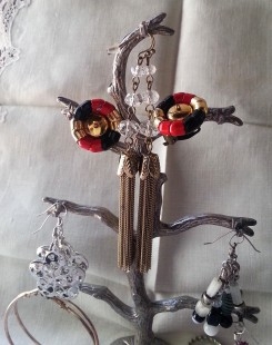 PENDIENTES bisutería vintage. Lote de 12 pares. Preciosos