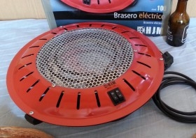 Brasero eléctrico vintage. Años 90. Marca HJM Modelo 100