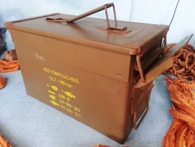 Caja militar de munición (original) metálica y hermética