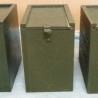 Caja militar de munición en madera. Años 60. Tres unidades.