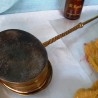 Antiguo calienta-camas. Bronce y cobre. Old warming pans. Brass and copper