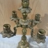 Candelabro antiguo. En bronce. Años 70. Grande para 5 velas.