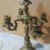 Candelabro antiguo. En bronce. Años 70. Grande para 5 velas.