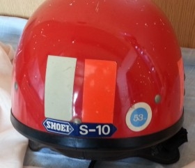 Casco de Moto vintage. Años 70. Marca Honda.