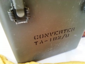 Convertidor telégrafo-teléfono militar. Usa. Curioso aparato. Años 60. No funciona.