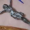 Cristo en bronce blanco. Años 70.