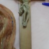 Crucifijo viejo. Cruz en madera y Cristo en resina.