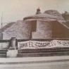 Lámina del Madrid viejo. LA CIBELES EN SU BUNKER. Atrezzo en alquiler.