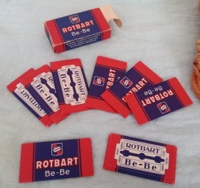 Viejas cuchillas de afeitar marca rotbart