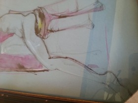 Monográfico desnudos masculinos. Ellos I. Firmados. Tinta y grafito. Erótica.