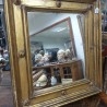 Espejo antiguo. Marco de madera. Años 40. Emblemático.