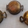 Cazos de cobre en miniatura.