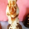 Figura en alabastro de anciano chino.