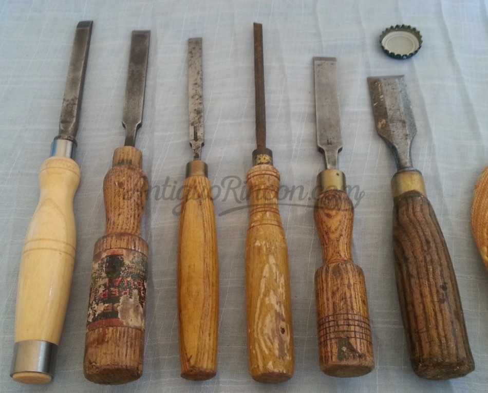 Formones de maestro carpintero. 6 herramientas. Formón. Formones de maestro carpintero. 6 herramientas. Formón.