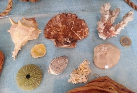 Colección de piedras y minerales (3 piezas)