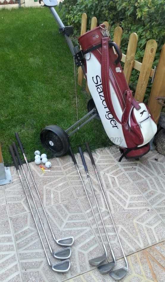 de golf. bolsa 6 palos. Años 70. Golf equipment.