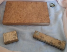 Planchas de imprenta antiguas. Conjunto de 3 unidades.