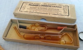 Inhalador maholda. Años 20 instrumental médico. Nunca utilizado. Old  mahold inh
