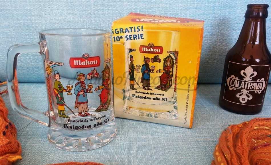 Jarra de cerveza Mahou (colección promocional antigua)