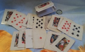 Baraja de cartas para juego PIQUET. Réplica de los años 70.