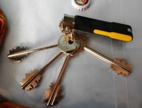 Colección de viejas llaves originales