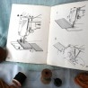 Antiguo manual de máquina coser de marca desconocida