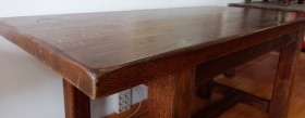 Mesa. Gran mesa en madera para salón. Rústica y fuerte.