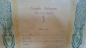 Mención. Diploma de Escuela Salesiana. Año 1949.