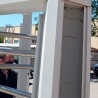 Torno de control de paso. Enorme máquina para control de paso de personas.