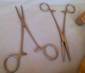 Pinzas hemostáticas. Pareja. Nuevas.