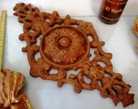 Placa decorativa, Viejo aplique para reutilizar. HIerro.
