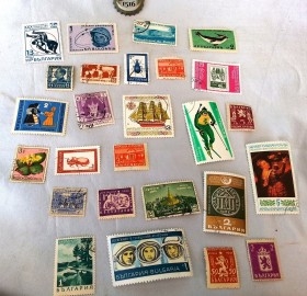 Lote de sellos de Bulgaria. 25 unidades diferentes de años variados.
