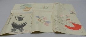 Dibujos infantiles años 80 para atrezzo o decoración. Conjunto.