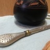 Mate. Conjunto de perolo y cucharilla para mate. Años 90