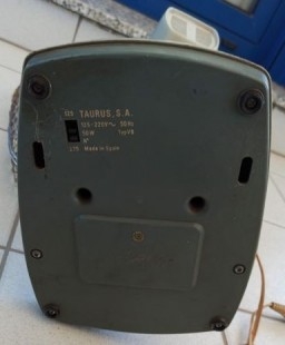 Ventilador Vintage. Marca Taurus. Años 60