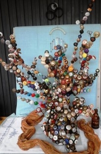 Maravillosa y gran colección de placas de cava en antigua vid. Viña Repleta