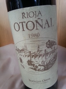 Vino viejo. RIOJA OTOÑAL DE 1.980