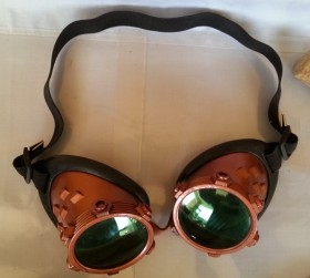 Gafas de soldador. Motorista. Vintage. Preciosas y útiles. Welding glasses