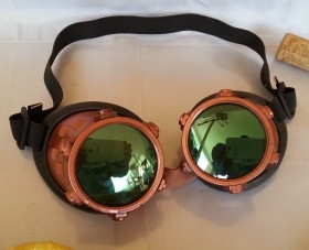 Gafas de soldador. Motorista. Vintage. Preciosas y útiles. Welding glasses