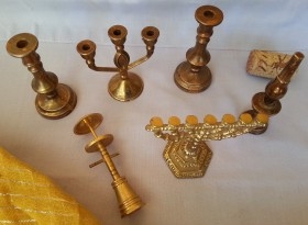 Candelabros miniaturas. Colección de