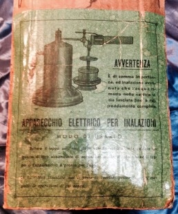 Inhalador antiguo. Eléctrico. Años 50. Origen italiano.