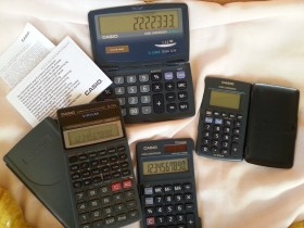 Calculadoras CASIO. 4 unidades. Todas máquinas viejas.