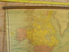 Mapa del Mundo. Años 60. Origen búlgaro.