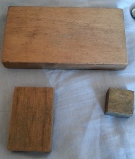 Planchas de imprenta antiguas. Conjunto de 3 unidades.